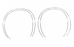 NiTi-Rectangular RC, Dimpled 